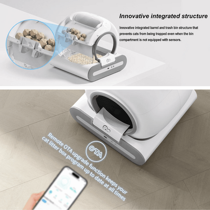Self Cleaning Cat Litter Box WiFi App Controlled