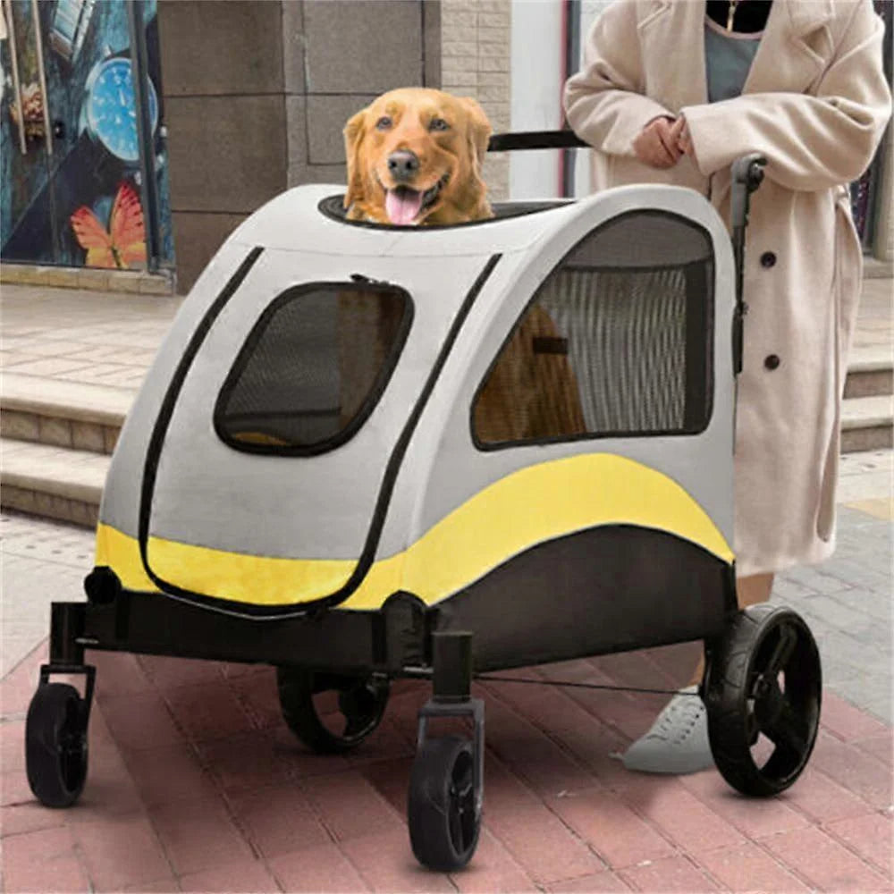 Pet Stroller Folding for Small and Large Dogs