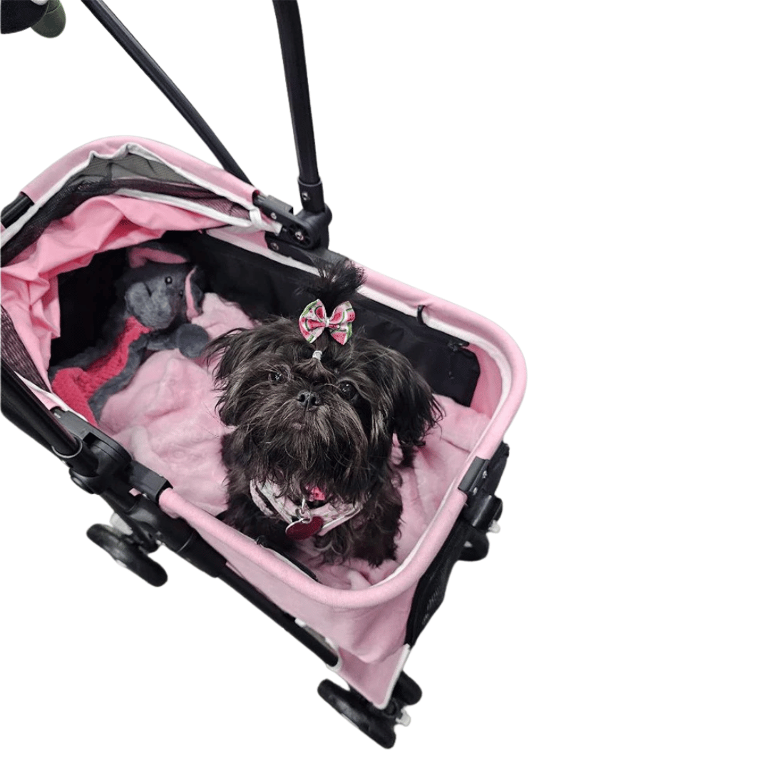 Pet Stroller Collapsible Storage Compartment Large