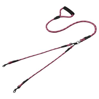 Dual Dog Leash Tangle Swivel Comfort Grip