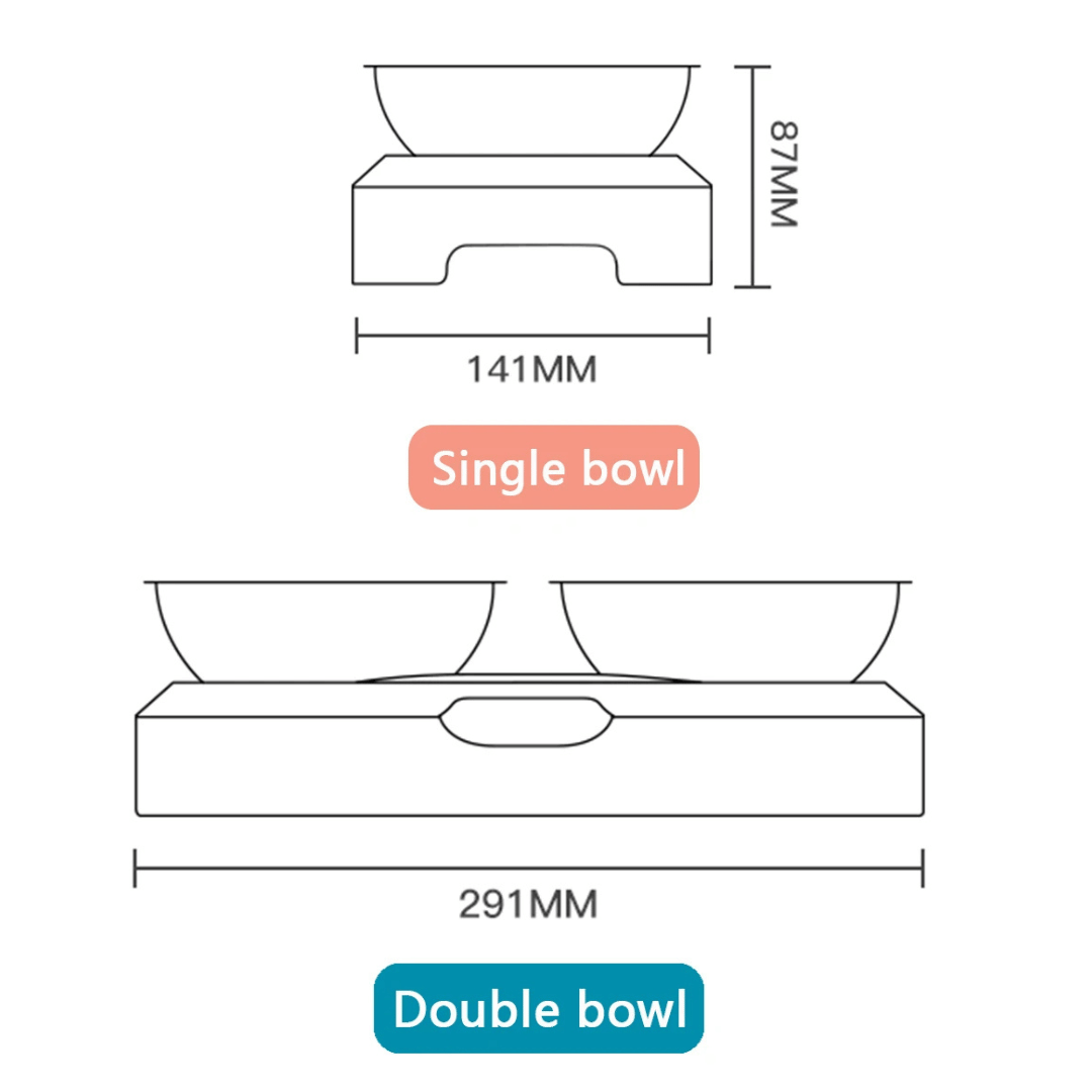 Adjustable Pet Feeder Stainless Steel Food Bowls
