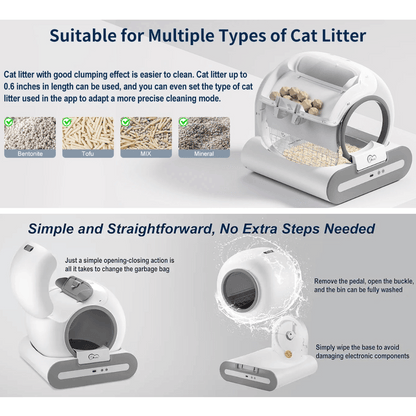 Self Cleaning Cat Litter Box WiFi App Controlled