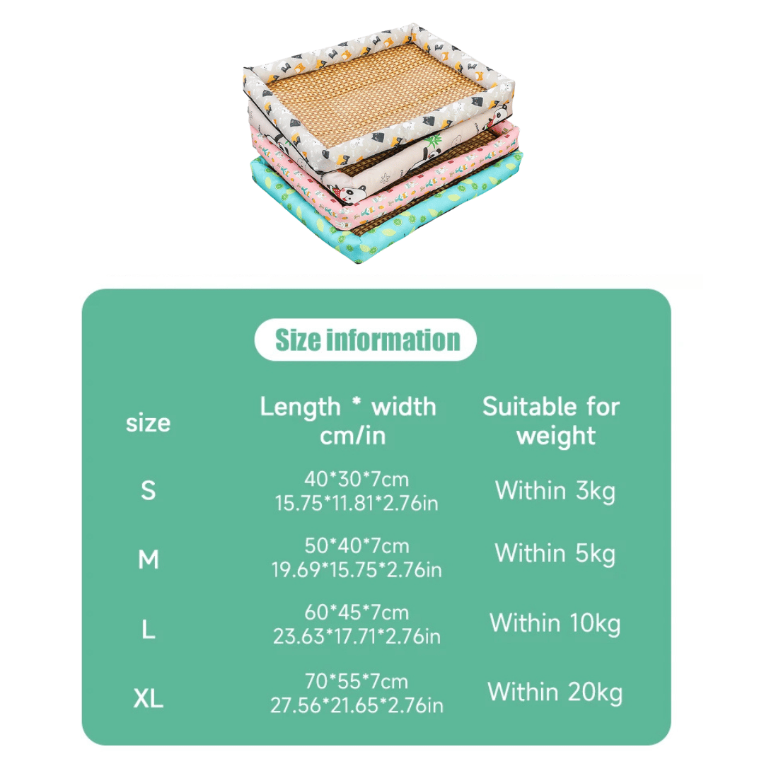 Wicker Pet Bed for Dogs and Cats Comfortable