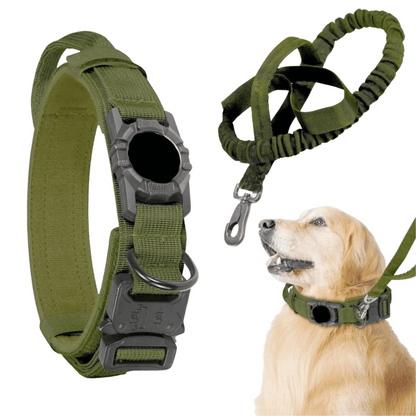 Pet AirTag Collar And Leash Set Durable Outdoor - Pupporia