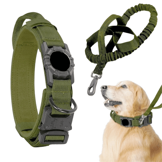 Pet AirTag Collar And Leash Set Durable Outdoor - Pupporia