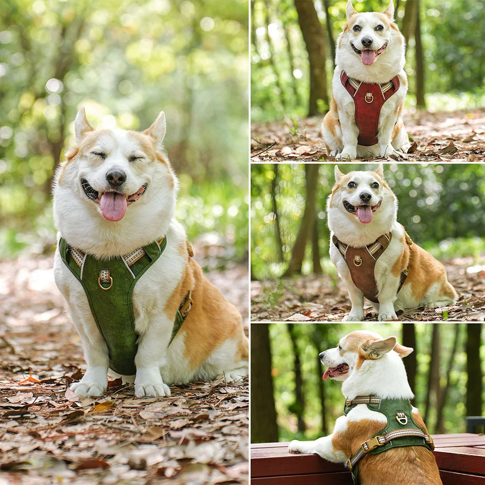 Adjustable Pet Harness Reflective Belts