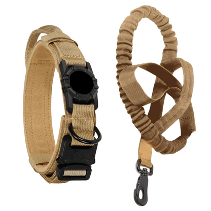 Pet AirTag Collar And Leash Set Durable Outdoor