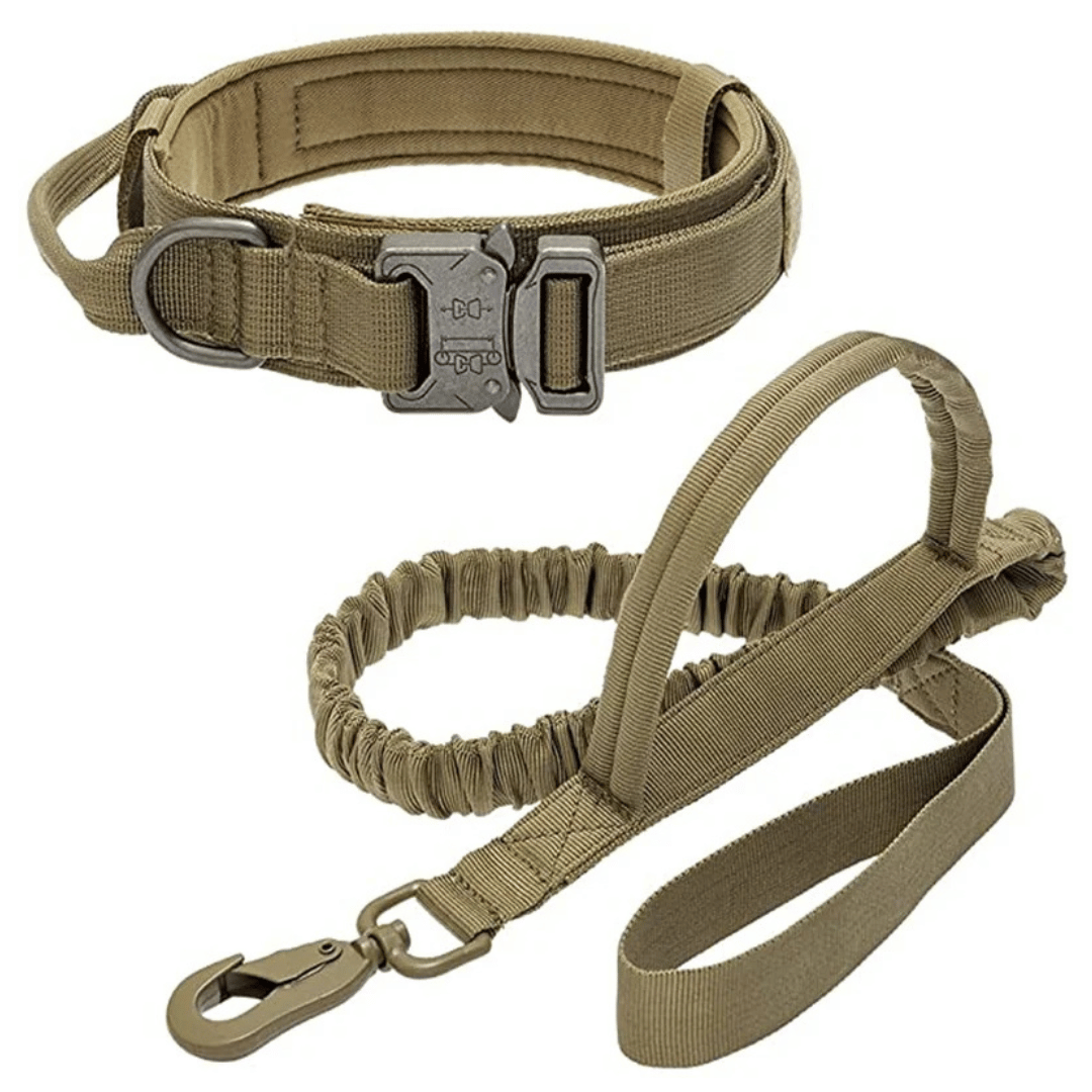 Tactical Dog Collar And Leash Set For Large Dogs