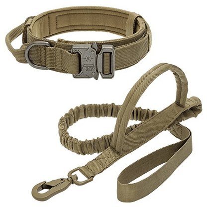 Tactical Dog Collar And Leash Set For Large Dogs