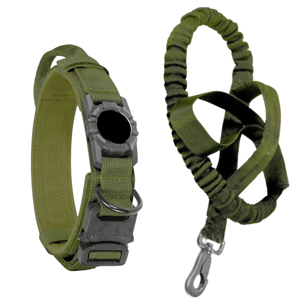 Pet AirTag Collar And Leash Set Durable Outdoor