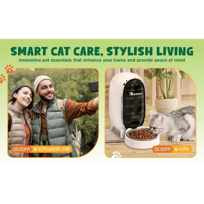Wi-Fi Automatic Pet Feeder With Mobile App