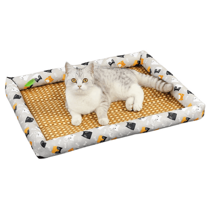 Wicker Pet Bed for Dogs and Cats Comfortable - Pupporia