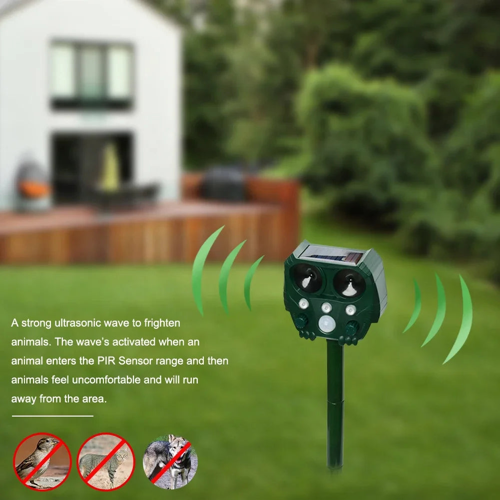 Motion Activated Animal Repellent Device Outdoor