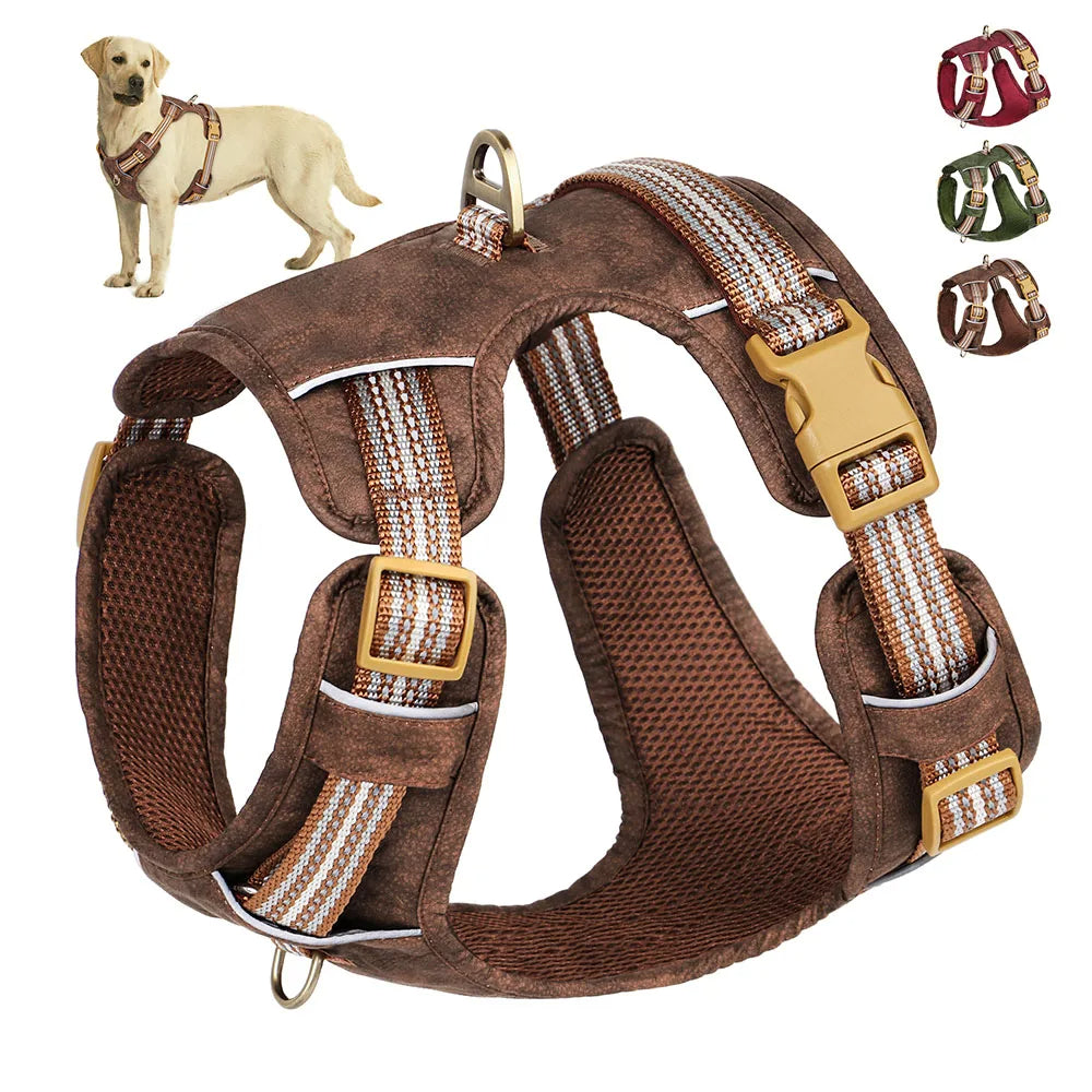 Adjustable Pet Harness Reflective Belts