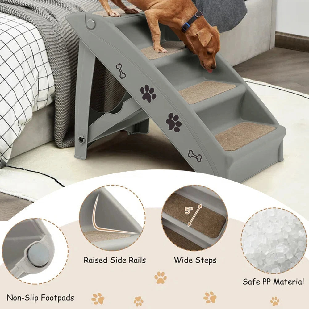Pet Stairs Collapsible Compact for Small Dogs Cats