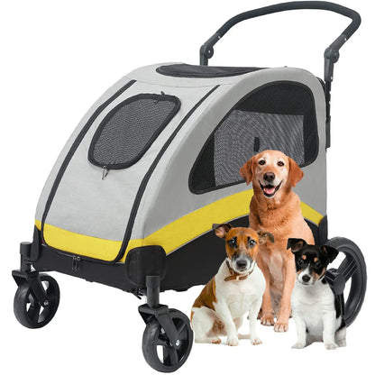 Pet Stroller Folding for Small and Large Dogs