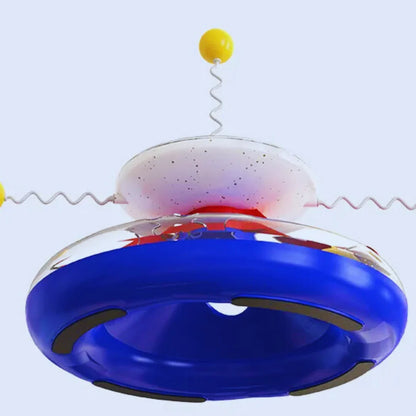 Interactive Cat Toy Feather Teaser with Ball