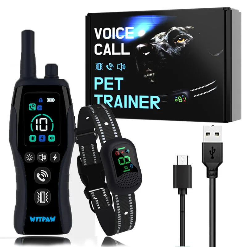 Remote Dog Training Collar Voice Command Waterproof
