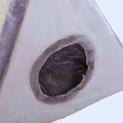 Cat Play Tent House with Scratching Post and Play Ball