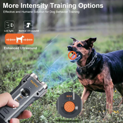 Portable Anti Bark Dog Trainer LED Flashlight