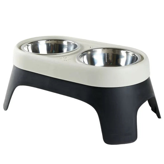 Stainless Steel Elevated Pet Feeder with Durable Bowls - Pupporia