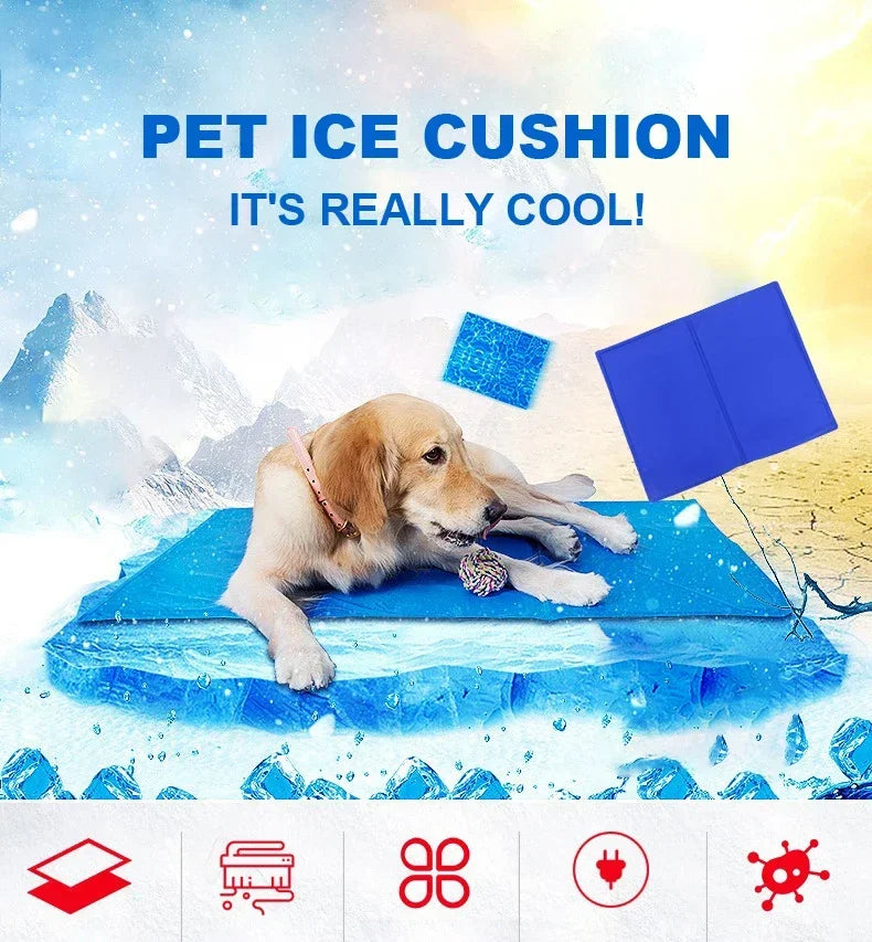 Portable Pet Cooling Mat Waterproof Compact Foldable