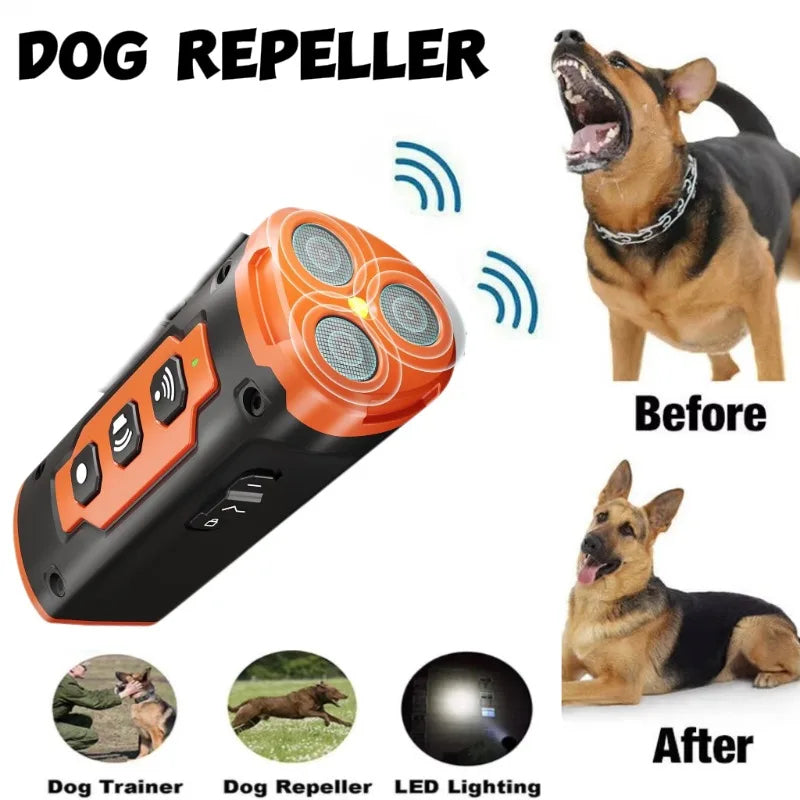Portable Dog Trainer Ultrasonic Sound Flashing Light