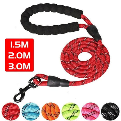 Durable Pet Leash Padded Grip Hi-Vis Rope