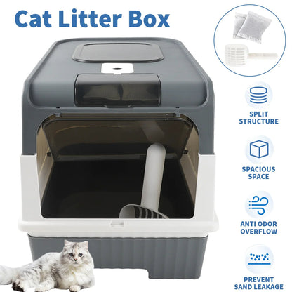 Hidden Cat Litter Box Easy Clean Tray