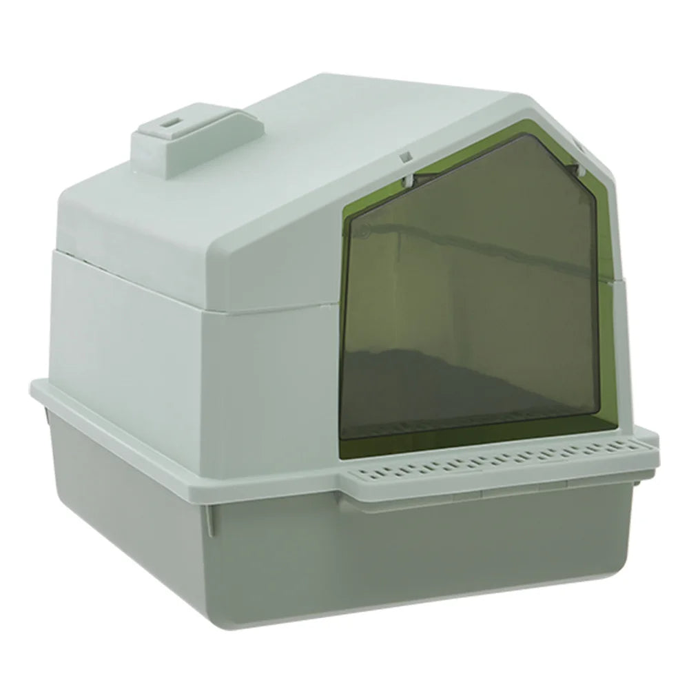 Covered Cat Litter Box Easy Clean With Scoop Included - Pupporia