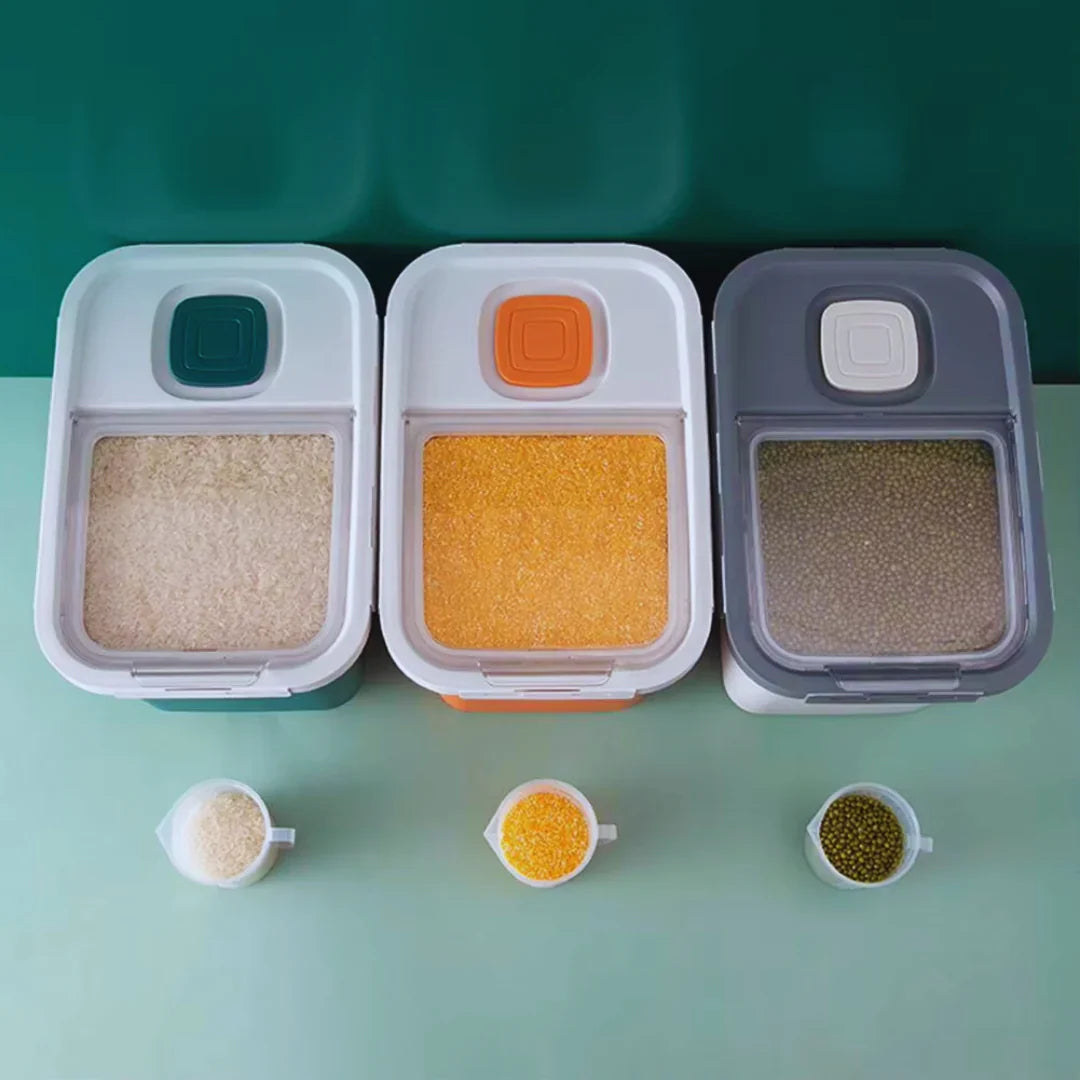 Food Storage Container With Lid And Portion Control - Pupporia
