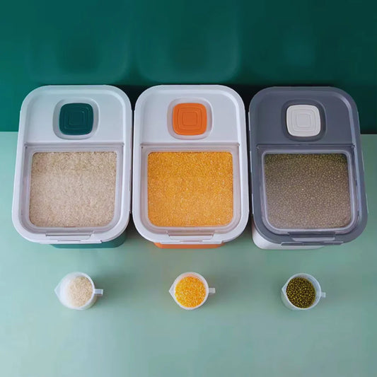 Food Storage Container With Lid And Portion Control - Pupporia