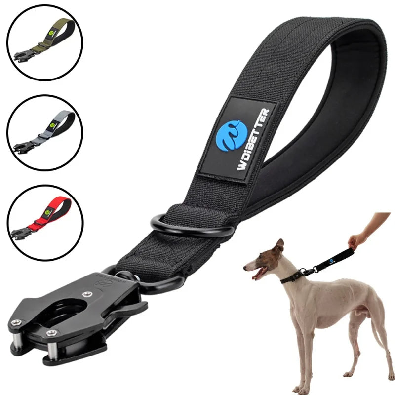 Tactical Short Dog Leash Strong Fast Clip Large Breed