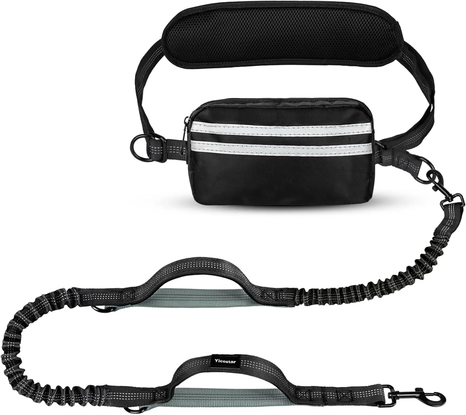 Adjustable Bungee Dog Leash with Pocket - Pupporia