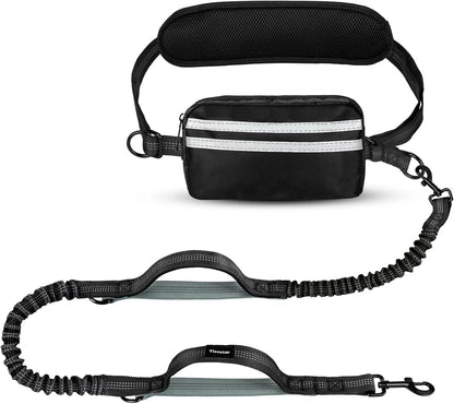 Adjustable Bungee Dog Leash with Pocket - Pupporia