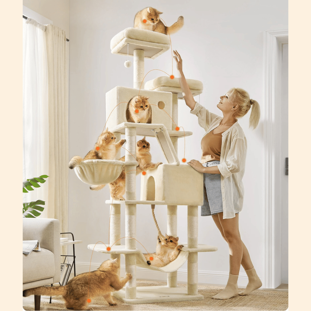 Cat Climbing Tower Playground Large