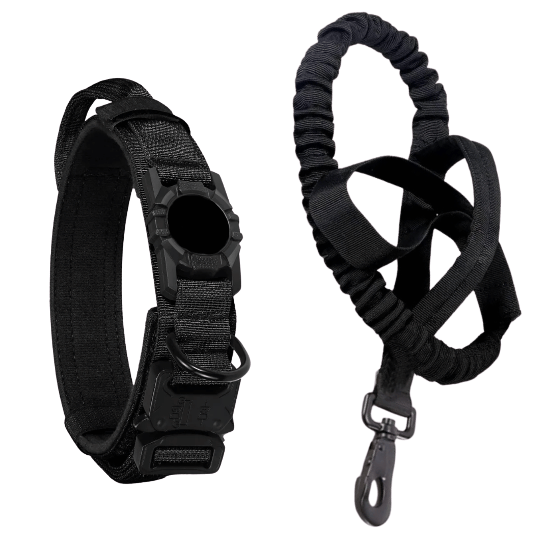 Pet AirTag Collar And Leash Set Durable Outdoor