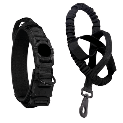 Pet AirTag Collar And Leash Set Durable Outdoor