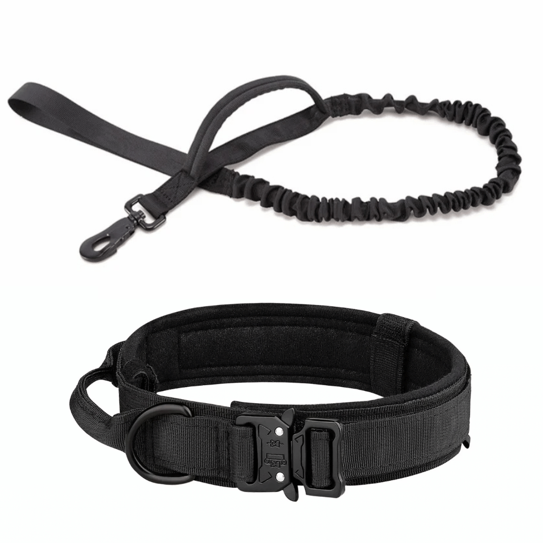 Tactical Dog Collar And Leash Set For Large Dogs