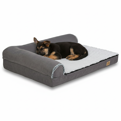 Orthopedic Dog Bed L-Shaped Soft Fleece Large