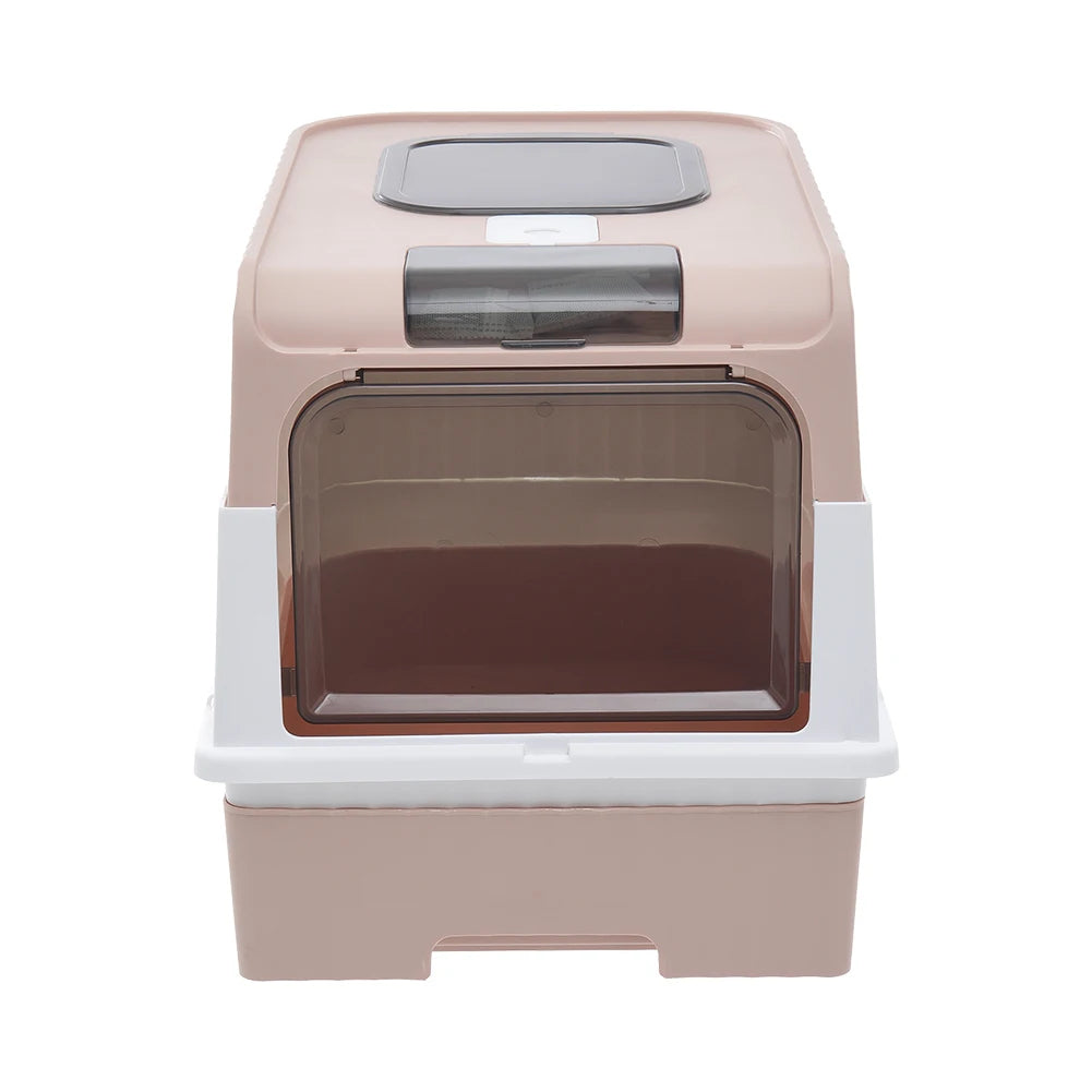 Cat Litter Box Odor Control Easy Clean Tray