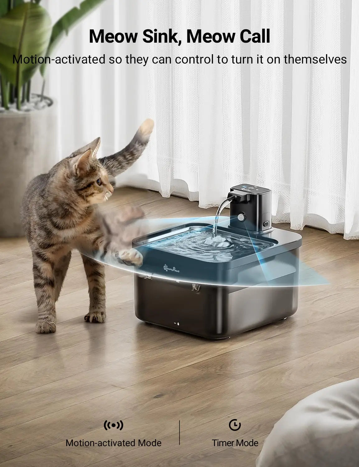 Pet Water Fountain Stainless Steel Automatic Sensor
