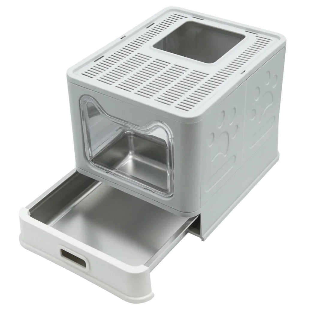 Cat Litter Box Odor Control Removable Tray Dual Exit - Pupporia