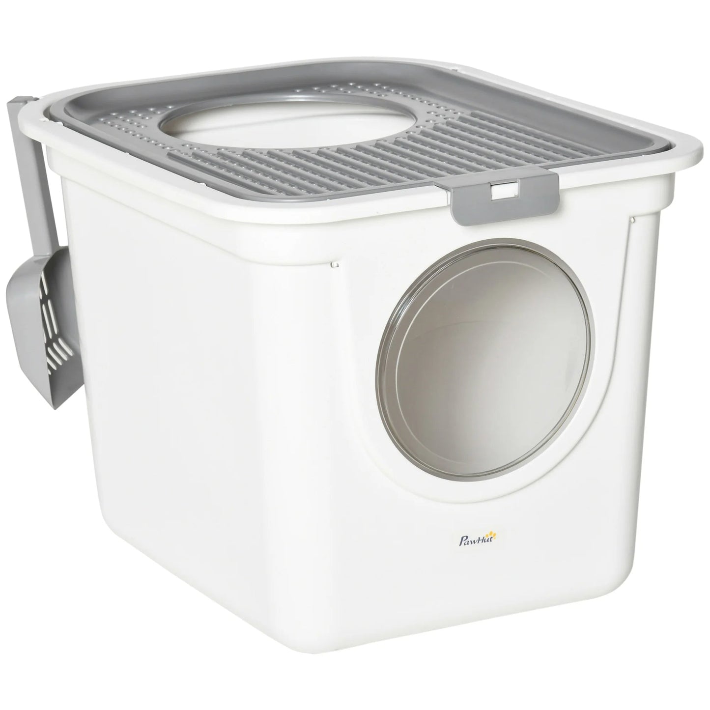 Covered Cat Litter Box Easy Clean with Scoop - Pupporia