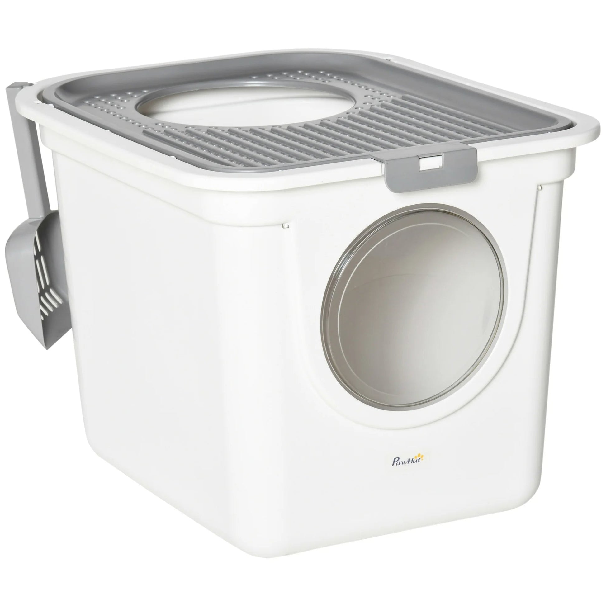 Covered Cat Litter Box Easy Clean with Scoop - Pupporia