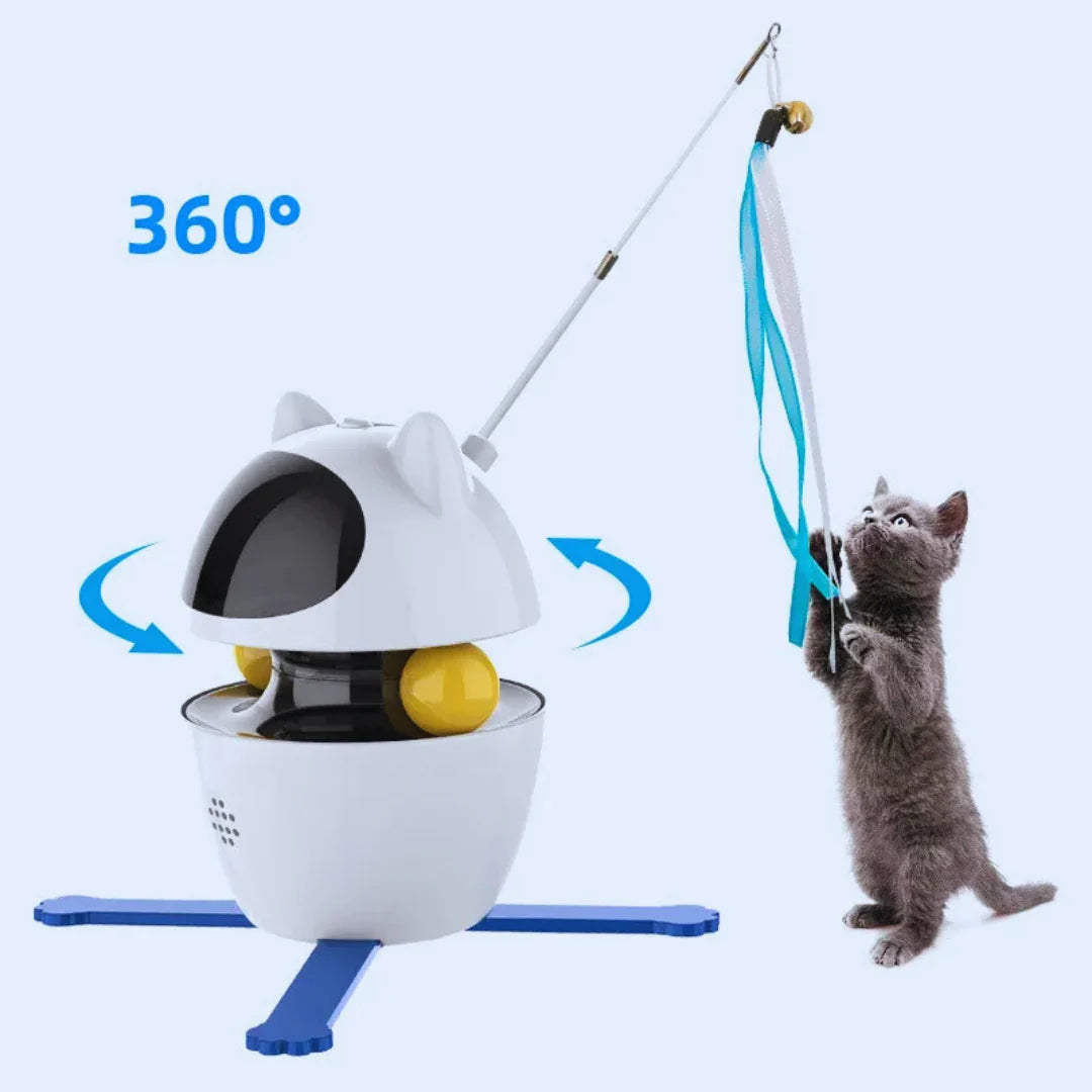 Robotic Cat Toy Moving Feather Teaser
