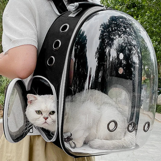 Pet Carrier Backpack Breathable Clear Window