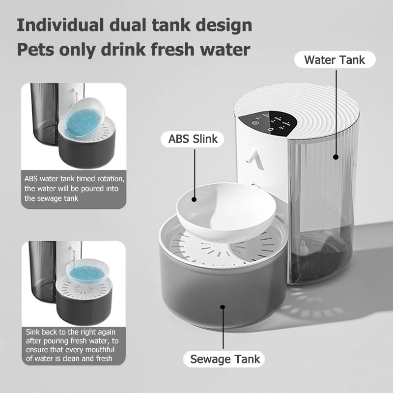 Automatic Cat Water Dispenser 3L Quiet USB
