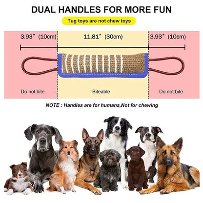 Durable Jute Dog Bite Pillow