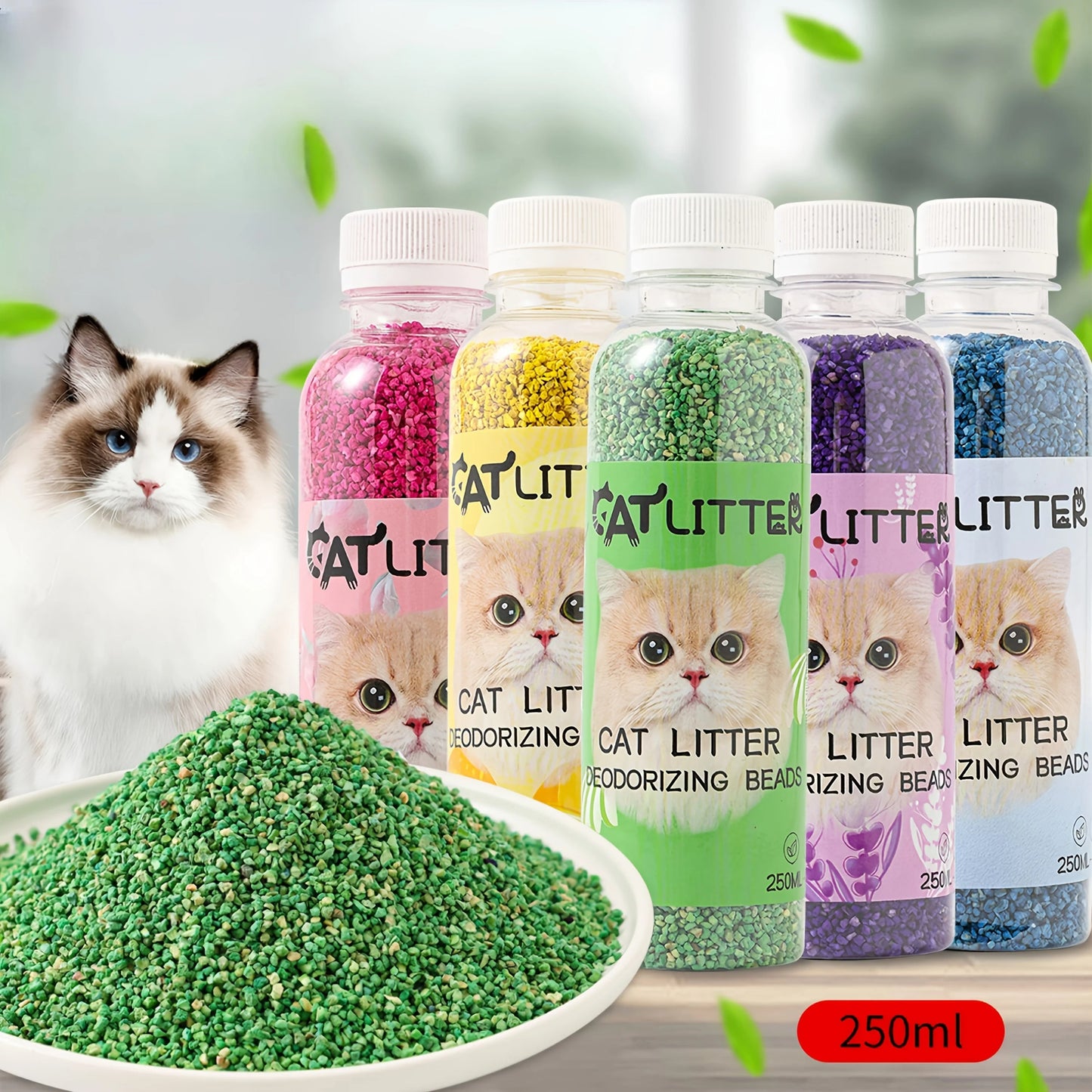 Odor Controlling Cat Litter Beads for Fresh Trays